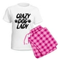 thumbnail image 5 of CafePress - Crazy Dog Lady Women's Light Pajamas - Women's Short Sleeve Print T-Shirt and Pants Light Cotton Pajama Set, 5 of 7