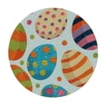 thumbnail image 2 of JEUXUS  Color Easter Egg Spring and Easter Polka Dot Zig Zag Floral Round Fitted Table Covers Elastic Edge Circle Tablecloth for Dining Party Holiday Fits Table Diameter, 2 of 7