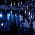 thumbnail image 6 of GRNSHTS LED Meteor Shower Lights,Falling Rain Drop Lights,Icicle Lights with Waterproof 11.8inch 8 Tubes 192LEDs for Party Wedding Holiday Christmas Decoration, White, 6 of 12