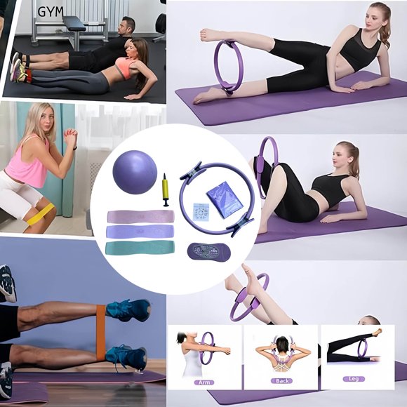 Product Category Fitness & Yoga | High Value 7 Piece Kit for Women | Portable Resistance Bundle for Glutes Yoga Stretching & Home Workouts