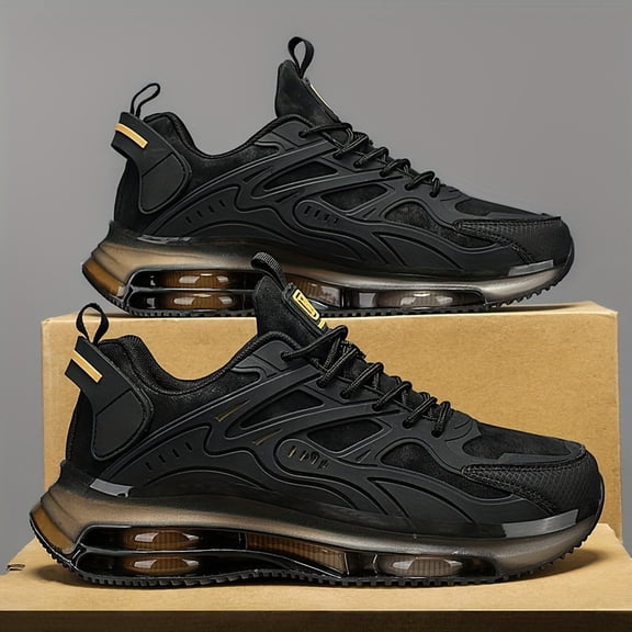 Men's Air Cushion Sneakers, Outdoor Casual Shoes, Lightweight Training Shoes for Men Fashionable Business Comfortable Running Shoes,