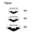 thumbnail image 2 of YIKA 2025 New Halloween Stereoscopic Lighted Bats, LED Color Lighted Bats Halloween Decoration, Upgrade LED Glowing Bat Group Hanging Wall Luminous Glow Clings Multipack 12pcs A, 2 of 6