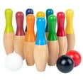 thumbnail image 1 of Juego De Bolos Para Césped, Juego De Bolos De Madera Para Patio Trasero Con 10 Pines, 3 Bolas Y Bolsa De Malla Para Niños Y Adultos, Diversión Familiar Para Interiores Y Exteriores Guardurnaity OD014181-00, 1 of 6