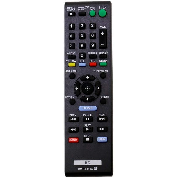 New RMT-B119A Remote Control fit for Sony Blu-ray Disc/DVD Player BDP