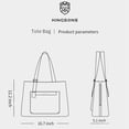 thumbnail image 3 of Kingsons Bolso Grande de Nylon para Mujer, Bolso de Hombro Impermeable de 14" para Laptop con Múltiples Bolsillos, Bolso Versátil para Trabajo, Viaje y Escuela con Correa Cruzada Ajustable, Beige, 3 of 9