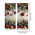 thumbnail image 2 of Hearth & Gear Rideaux Imprimés pour les Fêtes 2 Pcs de Rideaux Plats 2D Imprimés Rouges avec Flocon de Neige et Motifs Convenant à la Chambre Rideaux de Salon Chambre de Garçon Chambre Rideaux Transparents Douche, 2 of 6