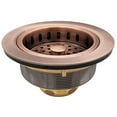 thumbnail image 4 of Westbrass D214-11 Kitchen Basket Strainer, 1-Pack, Antique Copper, 4 of 5