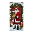 thumbnail image 2 of Christmas Front Door Cover, Santa Claus Door Cover, 73 x 35 inch Santa Reindeer Hanging Cloth, Welcome Banner, Christmas Eve, Door Sign, Porch Backdrop, Photo Background, Xmas New Year Party Decor, 2 of 6