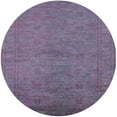 thumbnail image 1 of Ahgly Company Indoor Round Mid-Century Modern Purple Oriental Area Rugs, 8' Round, 1 of 6