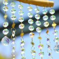 thumbnail image 5 of Hanging Window Suncatcher Rainbow Maker Glass Crystal Mobile Wind Chimes with AB Prisms & Natural Leaf Drops Autumn Home Wall Art Decoration Gift, 5 of 12