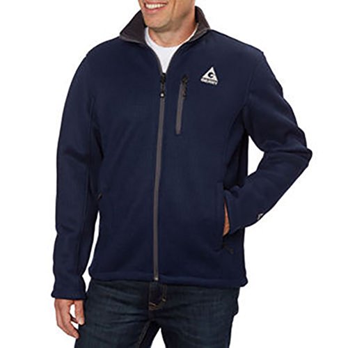 Gerry Gerry Men's Heavy Knit Full Zip Fleece Lined Jacket, Navy
