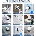 thumbnail image 2 of Cepillo Electrico para Baño Limpieza, con Cabezales de Cepillo para Polvo reemplazables, impermeable Cepillo de Limpieza inalámbrico, Mango de Extensión Ajustable para baño, cocina, coche, 2 of 4