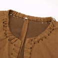 thumbnail image 6 of Male Hippie Suede Fringe Bohemian Music Festival 60s Western Vest, 6 of 8
