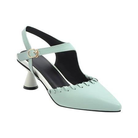 

Womens Fashionable Faux Leather Mid-heel Shoes With Metal Buckle Ladies Sandals Summer Open Toe Slide Sandals Comfortable Flats Flip-Flops Sandal Casual Platforms Wedge Sandals Heeled Sandals A9