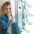 thumbnail image 3 of Blackout Kids Curtains,Forest with Mountains Childrens Insulated Curtains Set Of 2,Bedroom Essentials,Toddler Room Decor 52x84in(132x213cm), 3 of 4