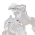 thumbnail image 2 of Escultura de beso de pareja nórdica estatua de personaje de arte moderno artesanía de resina (blanco), 2 of 6