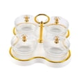 thumbnail image 2 of Divided Dried Fruit Plate Dried Fruit Tray Food Grade Storage PET Material for Kitchen Wedding Dining Room Party, 2 of 9