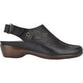 thumbnail image 2 of Women's Easy Spirit Dawn Slingback Black Soft Calf Burnished Leather 9.5 WW, 2 of 5