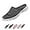 Grey, variant on Men's And Women's Casual Slip on Half Shoes Breathable Arch Support Walking Mules Shoes Open Back Slip on Flats Non-Slip Sneakers Sandals