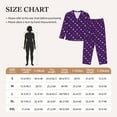 thumbnail image 4 of Fotbe Purple Mardi Gras Conjunto de Pijama de Manga Larga para Mujer con Estampado, Ropa de Dormir de 2 Piezas, Conjunto de Casa Suave y Cómodo con Bolsillos-Medium, 4 of 7