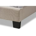 thumbnail image 5 of Baxton Studio Brookfield Modern and Contemporary Beige Fabric Twin Size Bed, 5 of 7