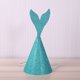 thumbnail image 1 of Sombrero de sirena de papel con purpurina creativo para cumpleaños de niños, suministros para fiestas, accesorios para fotografías, sombrero de papel, 1 of 2