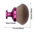 thumbnail image 2 of Multifunctional Face Makeup Brush for Loose Powder Electroplated Handle Large Soft Head for All Skin Types, 2 of 4