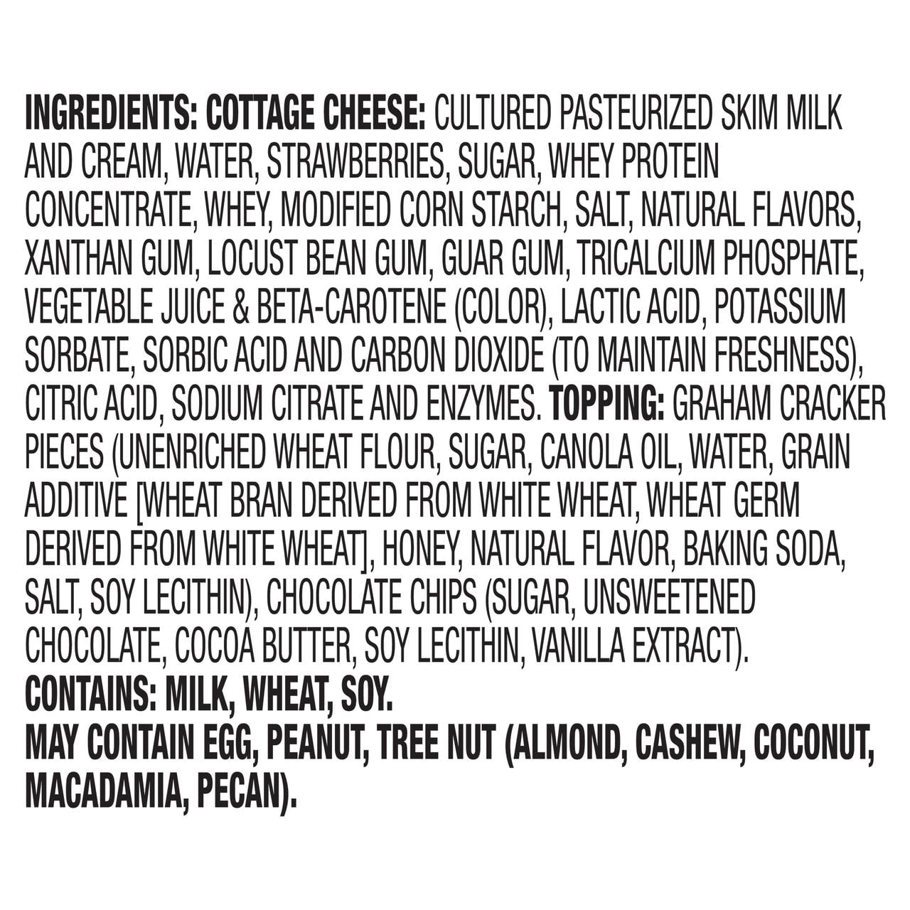 Hood 4% Cottage Cheese Medleys Strw with Grhm Crkrs and Choc Chips, 5 oz