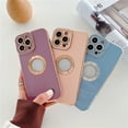 thumbnail image 4 of Funda De Lujo Suave Galvanoplastia Para iPhone 11 12 13 14 Pro Max 14 Plus Cubierta Protectora De TPU Ahuecada, 4 of 4