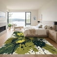 thumbnail image 3 of ODIKA 6'x9' Machine Washable Non-Slip Area Rug, Abstract Dark Green High Traffic Rug, Green, 1284497, 3 of 7
