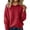 507#Red, variant on Sweaters for Women Knit Long Sleeve Hoodies Fashion Soft Cozy Lightweight Pullover Tops Fall Winter Gray S