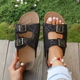 thumbnail image 6 of SACFOF Slide Sandals for Women with Soft Cork Footbed and Strap, Ladies Fashion Platform Slide Sandals Comfortable Slip On Style, 6 of 6
