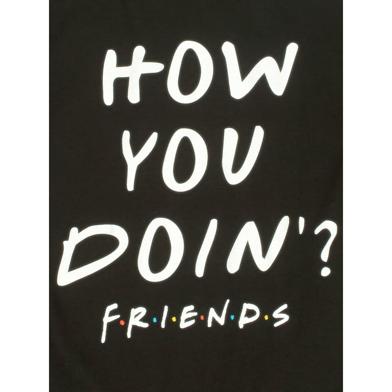 fuzzy Sui lommetørklæde Friends Boys "How You Doin?" Graphic T-Shirt, Sizes 4-18 - Walmart.com