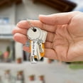 thumbnail image 2 of 2 piezas Nuestro primer hogar 2025 Juego de llaveros Inauguración de una nueva casa Llavero para pareja Amigos Familia Nuevo propietario Decoración para mujeres Hombres Ella Él, 2 of 4