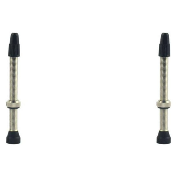 Advancent Vástago de válvula de latón Bicicletas impermeables Boquilla de aire Válvulas extraíbles Tapas 60 mm 60 mm 2Conjunto