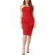thumbnail image 2 of INSPIRE CHIC Off Shoulder Tube Dress for Women's Sleeveless Evening Party Bodycon Dresses M Red, 2 of 6
