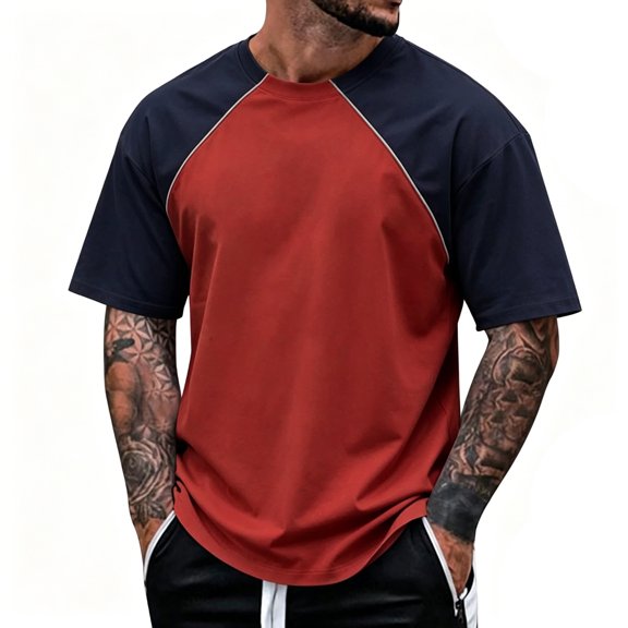 JIAYUE Men's T Shirt Ice Silk Short Sleeve Wicking Breathable Loose Fit Crew Neck Stretch Lightweight Summer Athletic Tops For Casual Sports Wear Performance Outdoor Versatile Comfortable