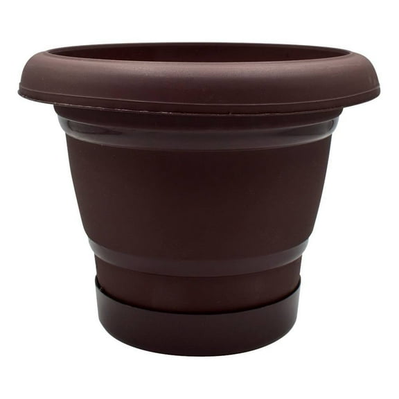 Maceta Plastictrends Florencia 8 Pulgadas Chocolate