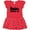 Red and Polka Dot, variant on Inktastic Denver Colorado Skyline Grunge Gift Baby Girl Dress