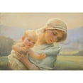 thumbnail image 2 of Frantisek Dvorak 14x11 Gold Ornate Wood Frame and Double Matted Museum Art Print Titled - Mother with a Child, 2 of 4