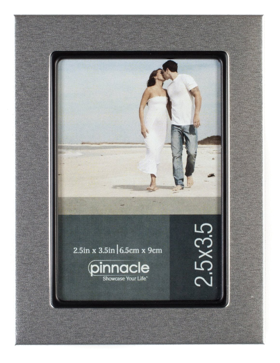 Pinnacle Frames Silver Desk Frame With Black Lip 2 5 Inch By 3 5 Inch Walmart Com