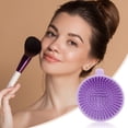 thumbnail image 6 of Unique Bargains Hand-held Makeup Brush Cleaner 1 Pc Purple, 6 of 6