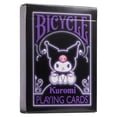 thumbnail image 1 of Juego de cartas para bicicleta Kuromi Sanrio, 1 baraja, negro, rosa y morado, 1 of 3
