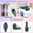 thumbnail image 2 of Handheld Steam Iron,2 in 1 Travel Steamer for Clothes Portable Mini Steam Iron, 1000W Handheld Support Dry and Wet Ironing 180° Rotatable Small Iron for Home Travel, 2 of 9