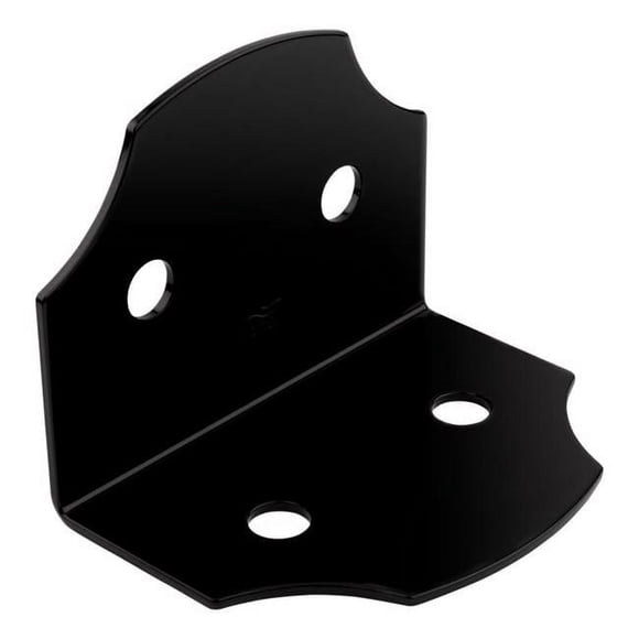 National Hardware 5037917 Attelle d'Angle en Acier 3.5 x 5 x 3.5 Po, Noir