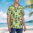 thumbnail image 2 of Lsque Cute Panda Bear In Greenery Forest pattern Hawaiian Shirt for Men, Unisex Summer Beach Casual Short Sleeve Button Down Shirts-XX-Large, 2 of 9