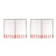 thumbnail image 1 of Inteprter Cortinas transparentes para ventana, decoraciones para habitaciones, cenefa, decoraciones colgantes, sala de estar, estudio, cortina Rosa 1*1.2 m 2Conjunto, 1 of 6