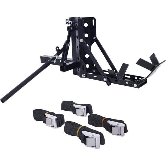 800LBS Motorcycle Trailer Hitch - Heavy Duty Steel Scooter Hauler Mount Rack 2" Motorcycle Tow Carrier Receiver | Portable Motorcycle Trailer Carrier Tow Dolly Rack Hitch