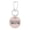 Pickleball Mom, variant on Round Pickleball Keychain | PU Leather | 2.5-inch | Carabiner Clip