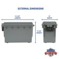 thumbnail image 2 of Sheffield Ammo & Utility Storage Box, Gray, 2 of 10